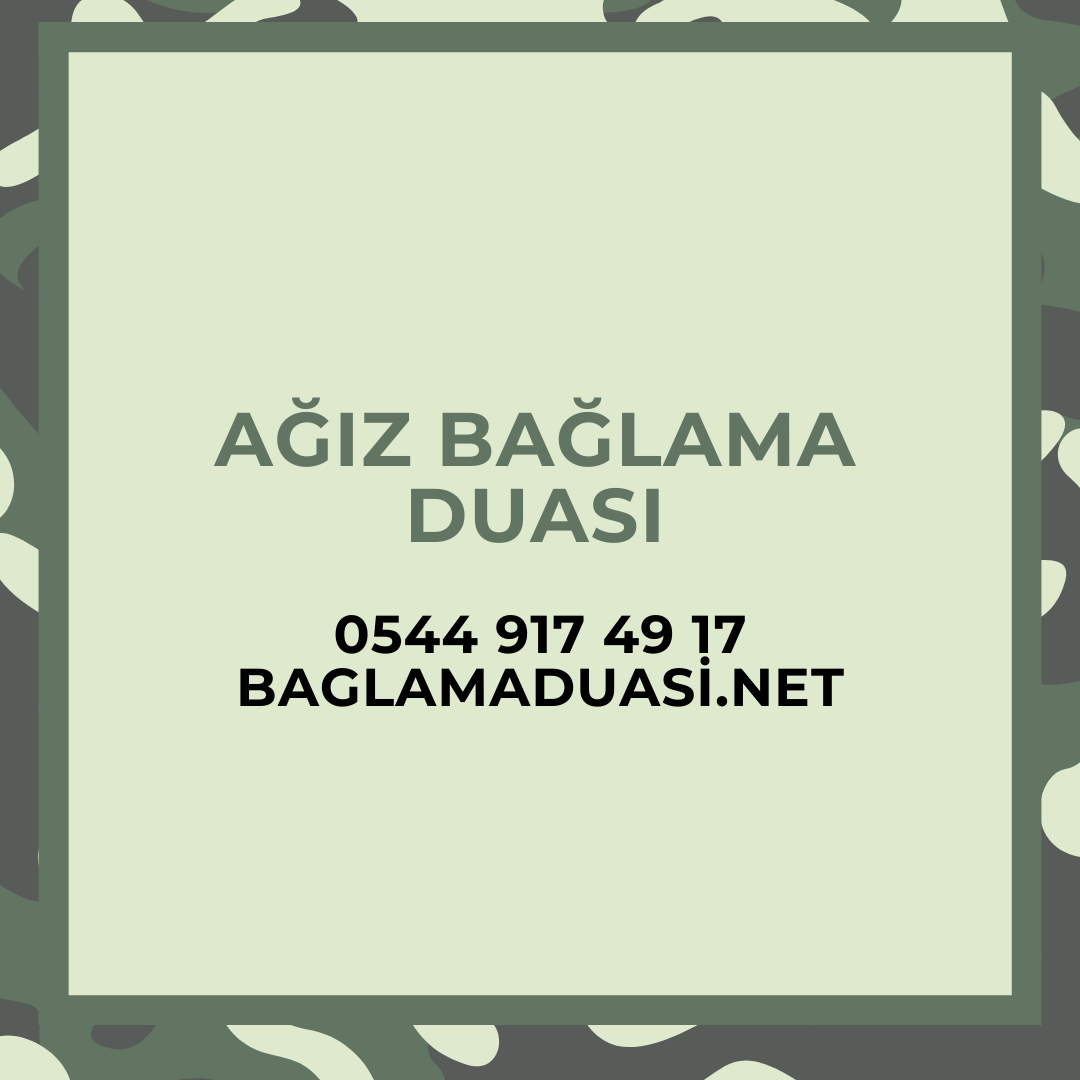 Agiz Baglama Duasi - Ağız Bağlama Duası