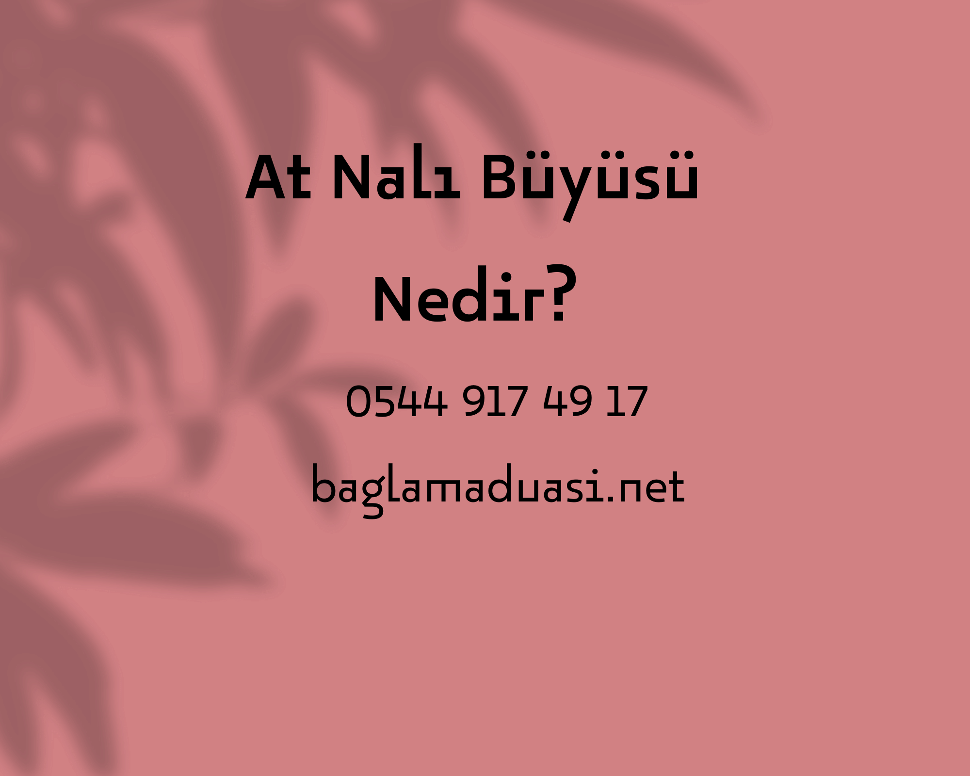 At Nali Buyusu Nedir - At Nalı Büyüsü Nedir?