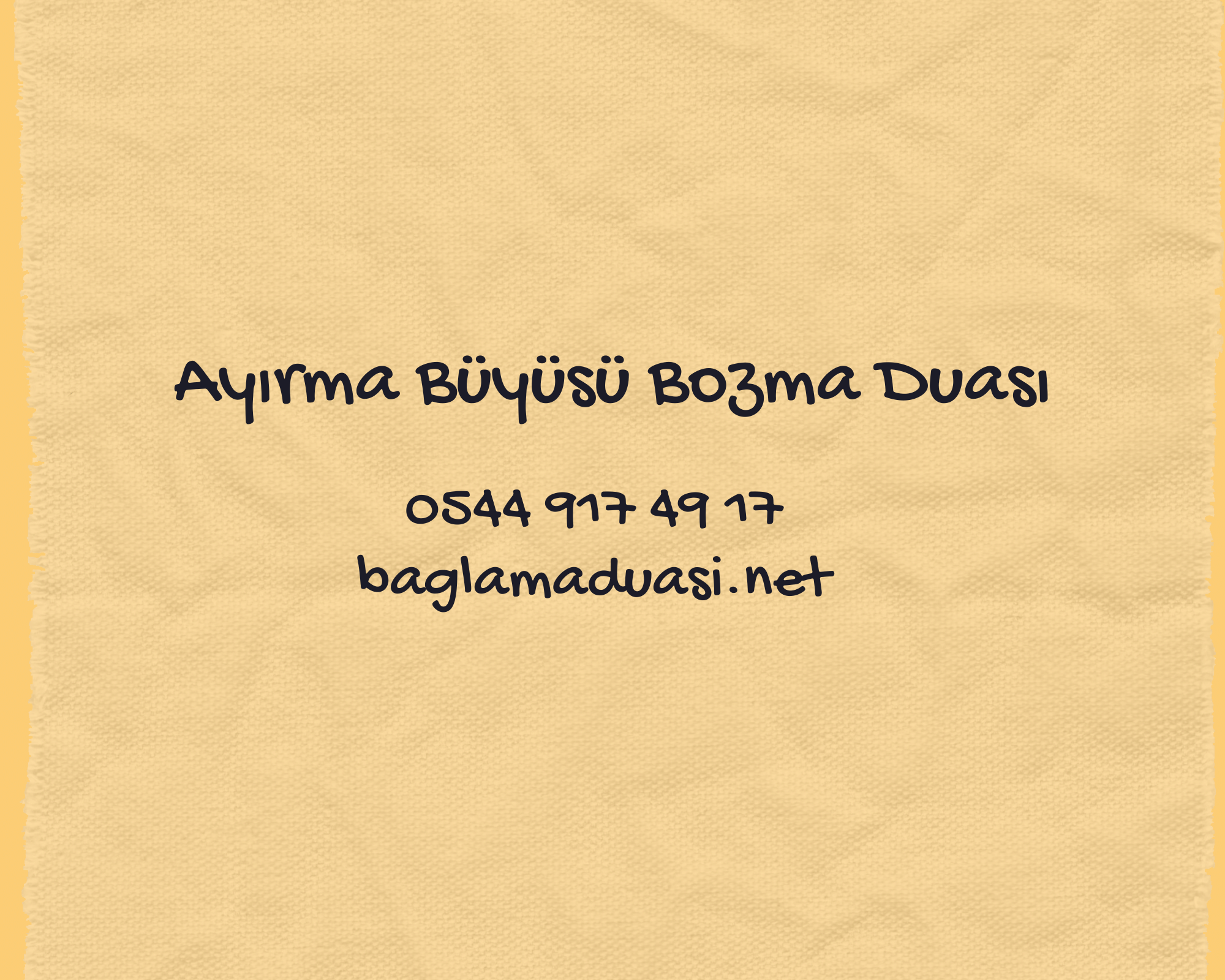 Ayırma Büyüsü Bozma Duası